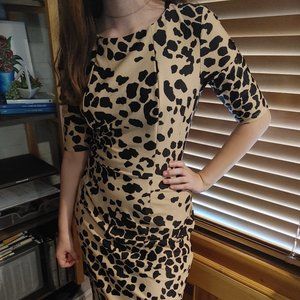.Jude Conally  - Monique - Leopard Print Half Sleeve Dress